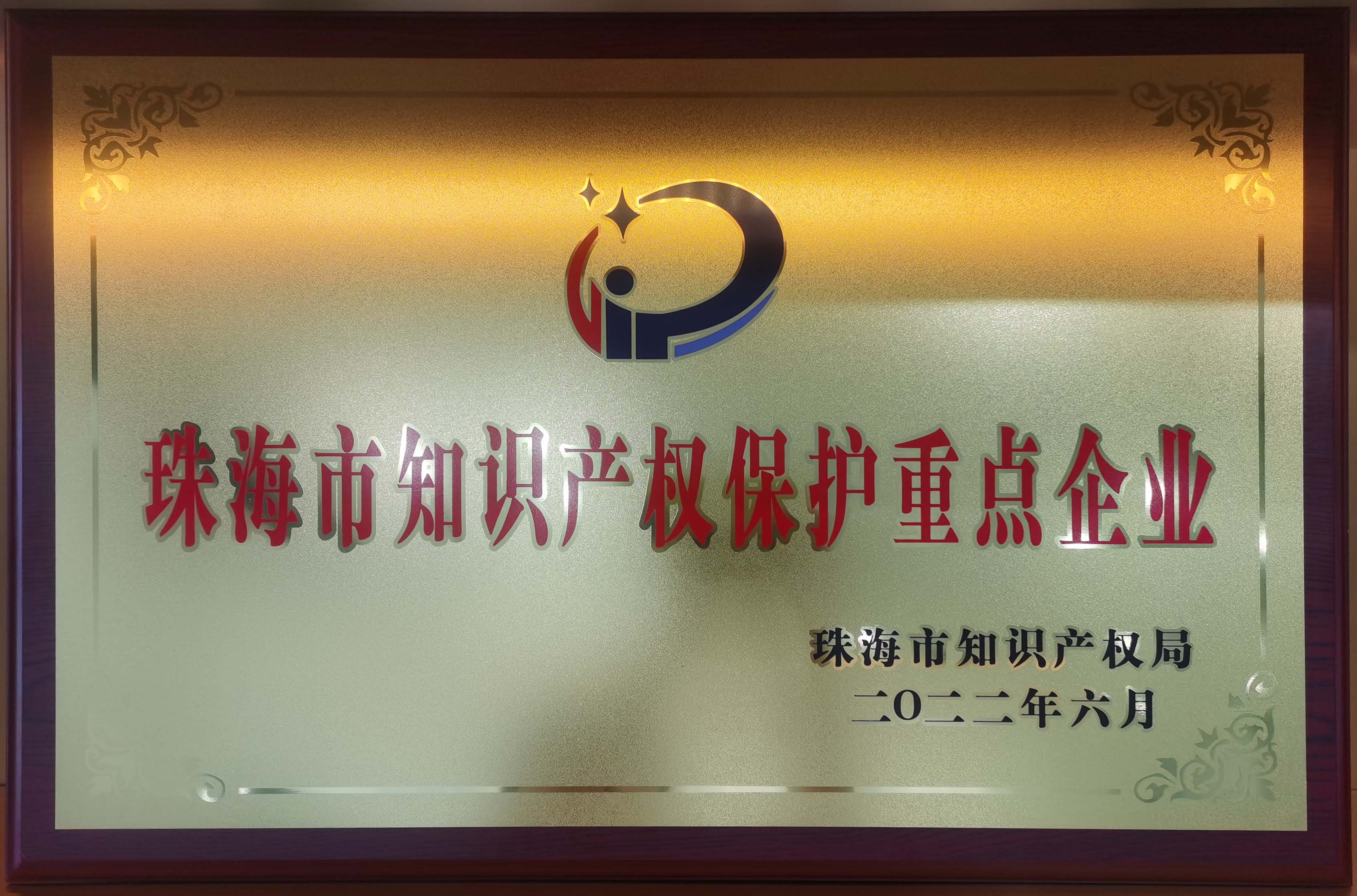 珠海市知識產(chǎn)權(quán)重點(diǎn)保護(hù)企業(yè)